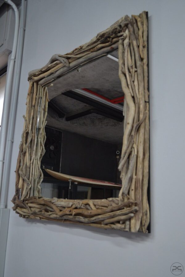 Specchio legno riciclato
