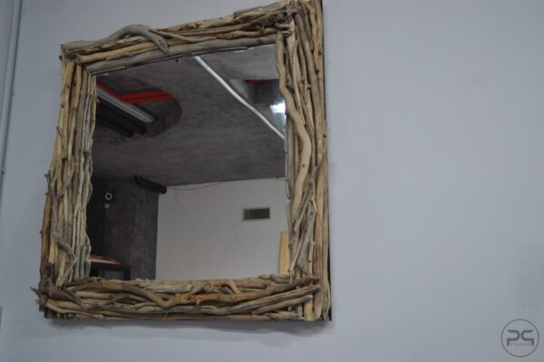 Specchio legno riciclato