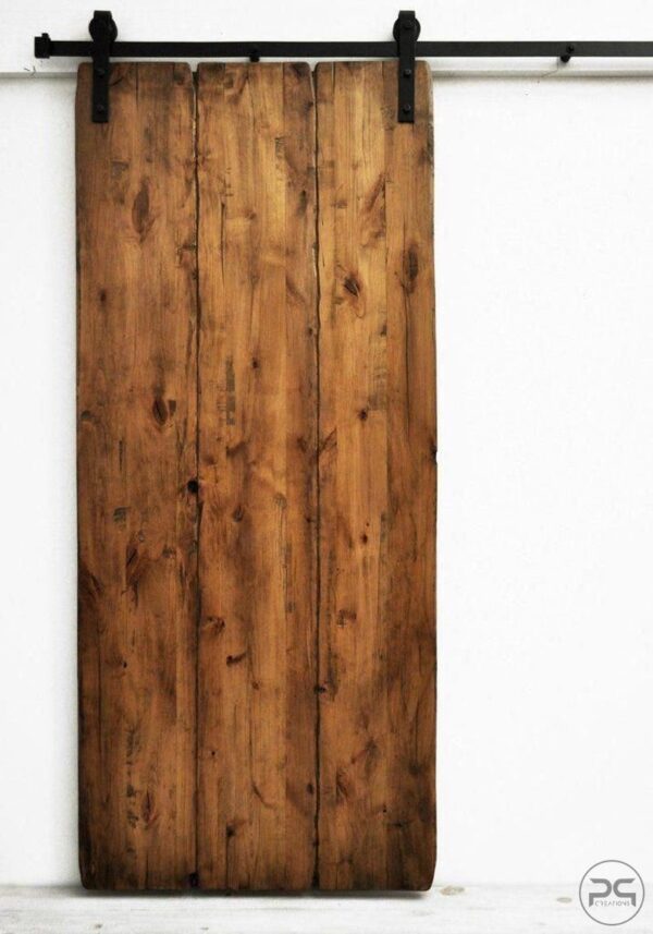 Porta scorrevole legno grezzo – Porta fienile americano