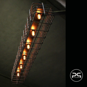 Lampadario stile industriale