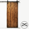 Porta scorrevole legno grezzo - Porta fienile americano