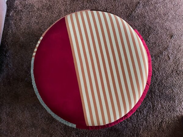 Pouf salotto – tessuto multicolore