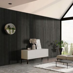 Pannelli decorativi listelli legno – Rovere nero – 300 cm