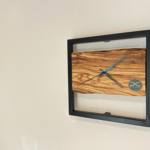 orologio da parete design in ferro legno