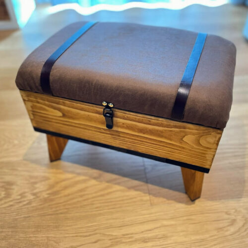 Pouf contenitore industrial