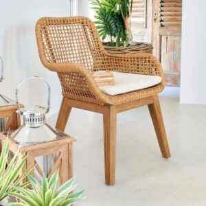 Poltroncina rattan naturale