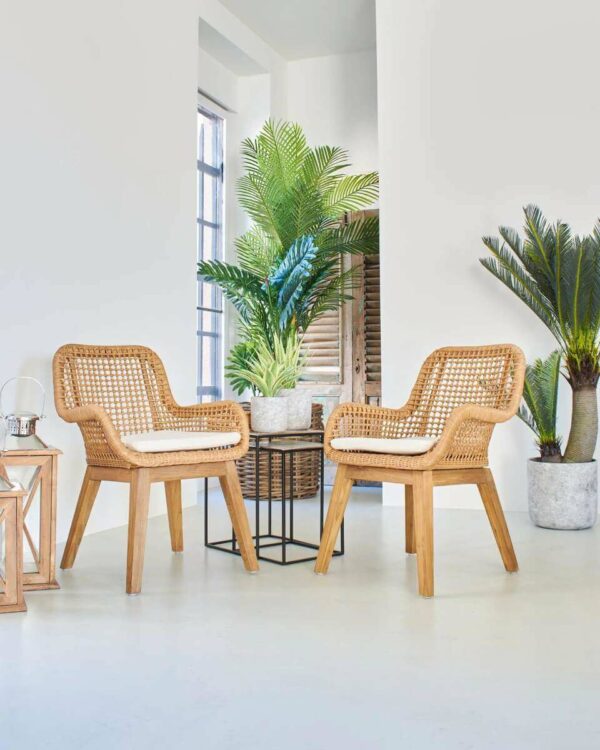 Poltroncina rattan naturale
