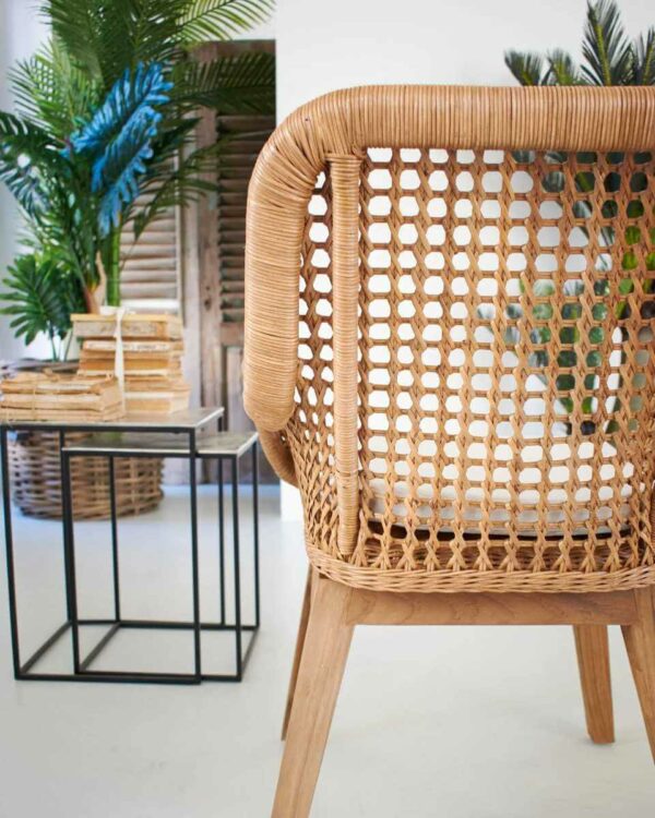 Poltroncina rattan naturale