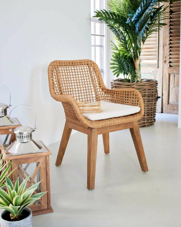 Poltroncina rattan naturale