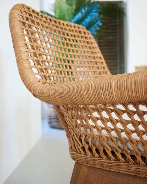 Poltroncina rattan naturale