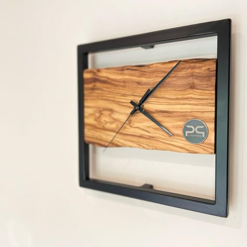 orologio da parete design in ferro legno